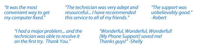 My Phone Support Customer Quotes